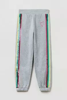 Хлопковые брюки с пайетками OVS