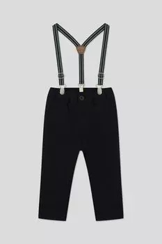 Хлопковые брюки с подтяжками Fagottino