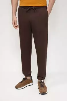 Хлопковые брюки с поясом на кулиске HUGO