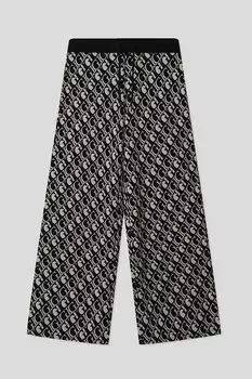 Хлопковые брюки с принтом Guess