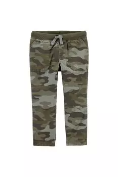 Хлопковые брюки с принтом милитари Carter's