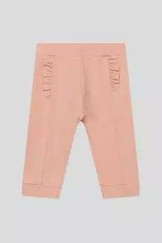 Хлопковые брюки с рюшами Benetton