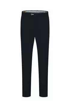 Хлопковые брюки зауженного кроя Bugatti