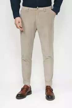 Хлопковые брюки зауженного кроя Cinque