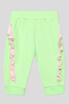 Хлопковые джоггеры с оборками Choupette