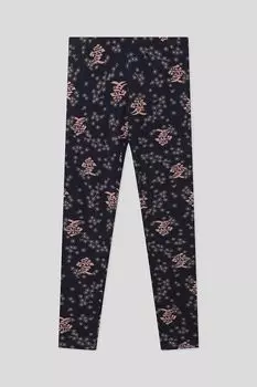 Хлопковые легинсы с принтом Benetton