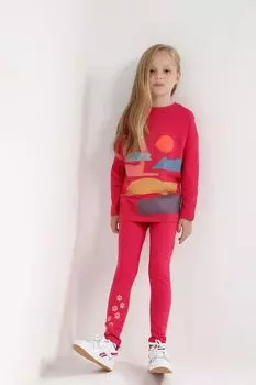 Хлопковые легинсы с принтом GIOCO