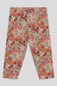 Хлопковые легинсы в цветочек IDO