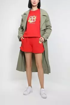 Хлопковые шорты с принтом BELUCCI