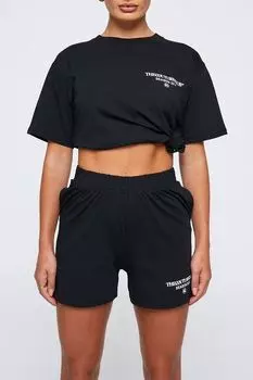 Хлопковые шорты с принтом The Couture Club