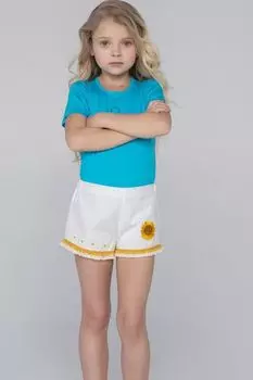 Хлопковые шорты с рюшами EVIKA KIDS