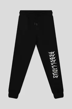 Хлопковые спортивные брюки с принтом Reporter Young