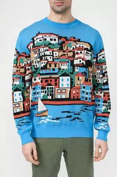 Хлопковый джемпер с принтом D.Molina