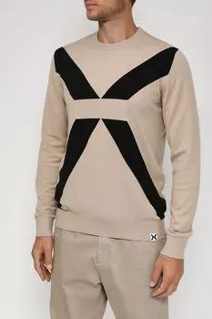 Хлопковый джемпер с принтом John Richmond