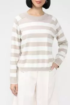 Хлопковый джемпер в полоску UNQ