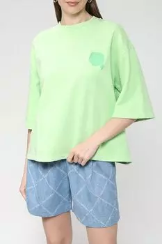 Хлопковый футболка оверсайз Karl Lagerfeld