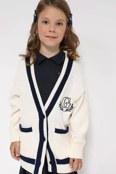 Хлопковый кардиган с контрастной отделкой GIOCO