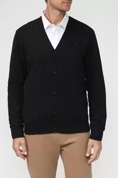 Хлопковый кардиган с V-вырезом LERROS