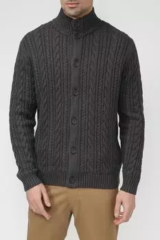 Хлопковый кардиган с высоким воротником Esprit Casual