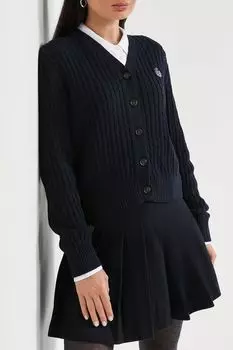 Хлопковый кардиган текстурной вязки Dunst