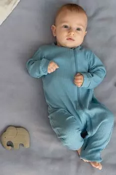 Хлопковый комбинезон на молнии Aspaya