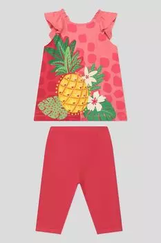 Хлопковый комплект из футболки и легинсов Mayoral