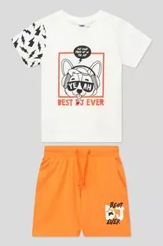 Хлопковый комплект из футболки и шорт IDO