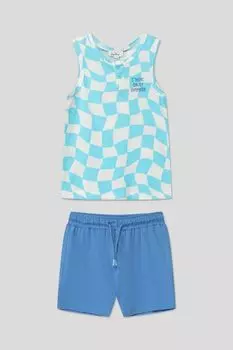 Хлопковый комплект из майки и шорт Fagottino