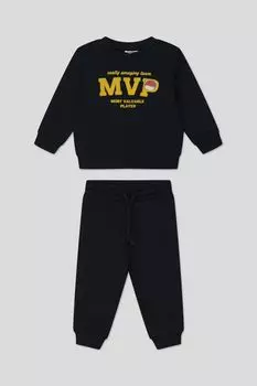 Хлопковый комплект из свитшота и брюк Fagottino