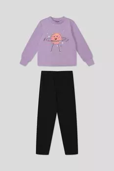 Хлопковый комплект из свитшота и брюк OVS