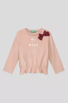 Хлопковый лонгслив Benetton
