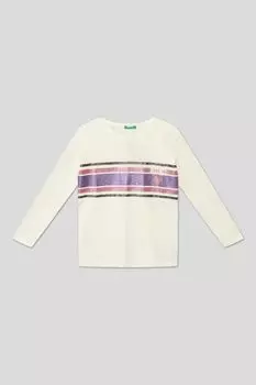 Хлопковый лонгслив Benetton