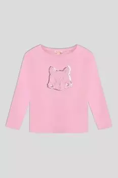 Хлопковый лонгслив с декором DPAM