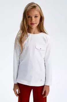 Хлопковый лонгслив с молнией на спине Silver Spoon Life