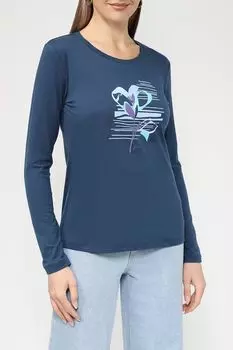 Хлопковый лонгслив с принтом Auranna