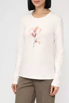 Хлопковый лонгслив с принтом Auranna