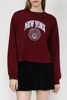 Хлопковый лонгслив с принтом Baby Angel