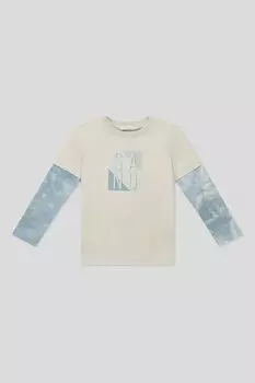 Хлопковый лонгслив с принтом Choupette