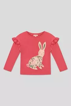 Хлопковый лонгслив с принтом DPAM