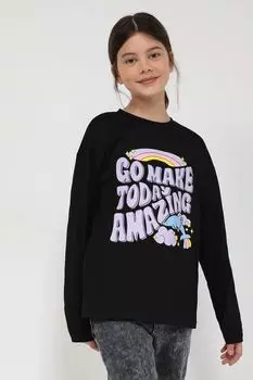 Хлопковый лонгслив с принтом GIOCO