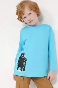 Хлопковый лонгслив с принтом GIOCO