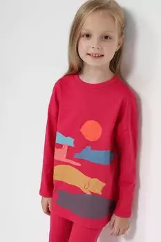 Хлопковый лонгслив с принтом GIOCO