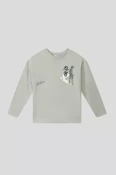 Хлопковый лонгслив с принтом GIOCO