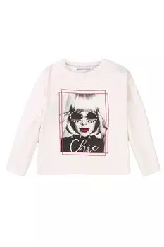 Хлопковый лонгслив с принтом Minoti