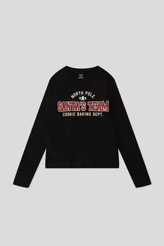 Хлопковый лонгслив с принтом OVS