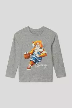 Хлопковый лонгслив с принтом OVS