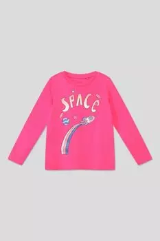 Хлопковый лонгслив с принтом OVS