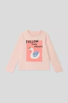 Хлопковый лонгслив с принтом OVS