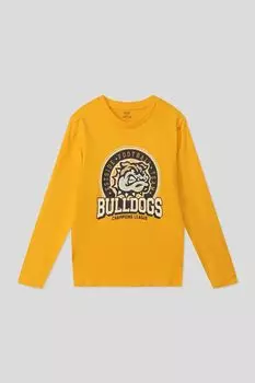 Хлопковый лонгслив с принтом OVS