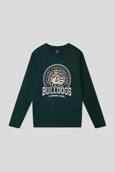 Хлопковый лонгслив с принтом OVS